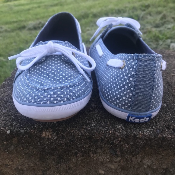 {keds} blue / white polka dot flats • NEW - Picture 2 of 7